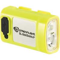 SL-SIDESADDLE&reg; USB Hardhat & Helmet Light, LED, 350/320/400 Lumens, 6.25/7/5 Hrs. Run Time, Rechargeable Batteries Fastek