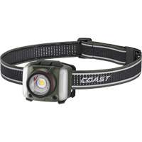 FL97R Tri-Colour Headlamp with Twist Focus & Voice Activation, LED, 830 Lumens, 2 Hrs. Run Time, Rechargeable Batteries Fastek
