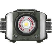 FL97R Tri-Colour Headlamp with Twist Focus & Voice Activation, LED, 830 Lumens, 2 Hrs. Run Time, Rechargeable Batteries Fastek