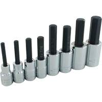 Hex Head SAE Socket Set, Hex, 1/2" Drive, 8 Pcs Fastek