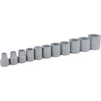 SAE Socket Set, 11 Pcs, 3/8" Drive Size Fastek