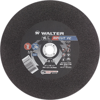Ripcut Stainless Steel & Steel Cut-Off Wheel for Stationary Saws, 18" x 3/16", 1" Arbor, Type 1, Aluminum Oxide, 3400 RPM Fastek