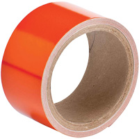 Reflective Marking Tape, 2" x 15', Acrylic, Orange Fastek